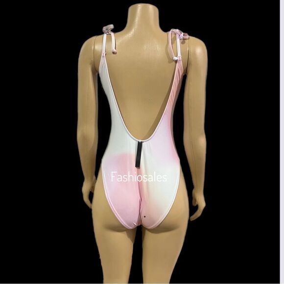 Victorias Secret Pink Active Gym to Swim One-piece Swimsuit Tie Dye Large - Picture 3 of 3